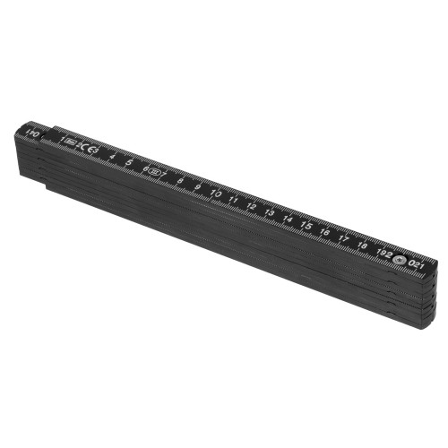 Складная линейка длиной 2 м "Plank", черный