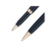 Набор Pierre Cardin коллекция «ПАРА (PEN&PEN)»: ручка шариковая + роллер. Корпус - латунь. Отделка -стальное покрытие. Детали дизайна - позолота. Цвет - черный