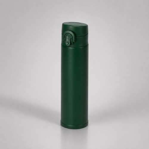 Вакуумная герметичная термокружка «Inter», глубокий зеленый, нерж. сталь