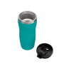 Термокружка "Mony Steel" 350 мл, soft touch, бирюзовый 320C (P)