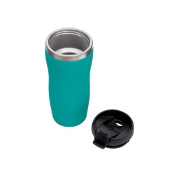 Термокружка "Mony Steel" 350 мл, soft touch, бирюзовый 320C (P)