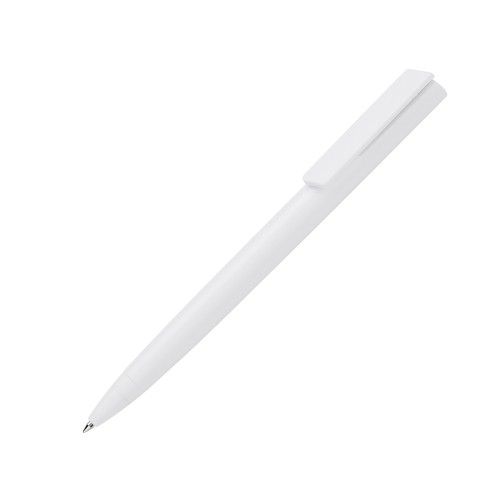 Ручка пластиковая шариковая "Taper Solid", матовый белый