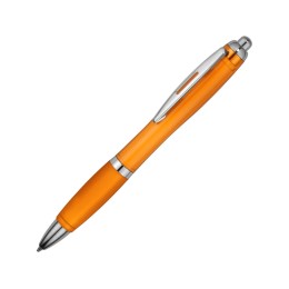 Ручка пластиковая шариковая "Nash", оранжевый, синие чернила