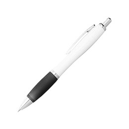 Ручка шариковая "Nash", белый/черный, черные чернила