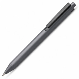 Пластиковая шариковая ручка "Эрика" из RABS, серый/черный