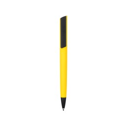 Ручка пластиковая soft-touch шариковая «Taper», желтый/черный