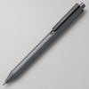 Пластиковая шариковая ручка "Эрика" из RABS, серый/черный