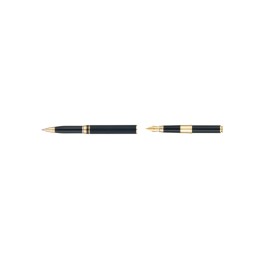 Ручка 2 в 1 шариковая и перьевая Pierre Cardin коллекция «2 в 1 | COMBI PEN». Корпус - латунь. Материал клипа - сталь. Цвет - черный. Упаковка Е