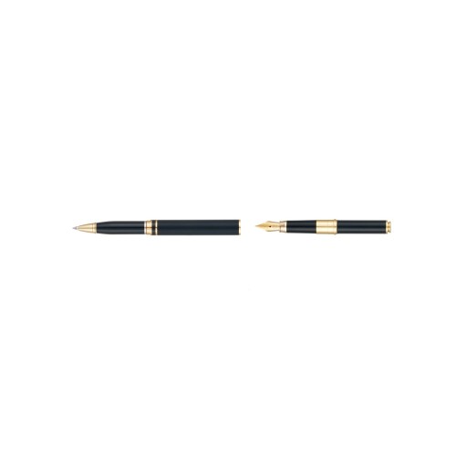 Ручка 2 в 1 шариковая и перьевая Pierre Cardin коллекция «2 в 1 | COMBI PEN». Корпус - латунь. Материал клипа - сталь. Цвет - черный. Упаковка Е