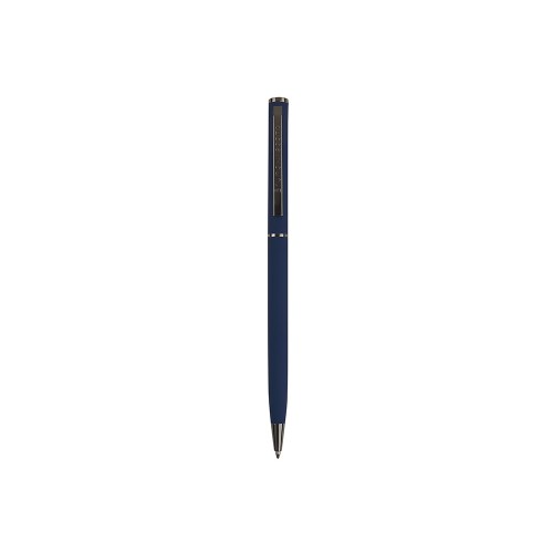 Ручка шариковая автоматическая BrunoVisconti® "PALERMO" цвет корпуса темно-синий, soft-touch, 0.7 мм