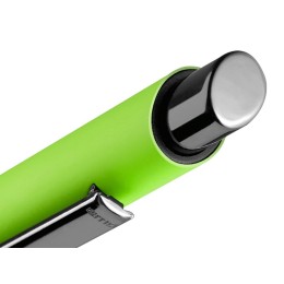 Металлическая шариковая ручка soft touch "Ellipse gum", светло-зеленый