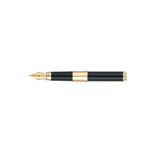 Ручка 2 в 1 шариковая и перьевая Pierre Cardin коллекция «2 в 1 | COMBI PEN». Корпус - латунь. Материал клипа - сталь. Цвет - черный. Упаковка Е
