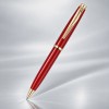 Ручка шариковая Pierre Cardin коллекция «ГАММА КЛАССИКА (GAMME CLASSIC)». Корпус - латунь с лакированным покрытием. Отделка и детали дизайна - сталь с позолотой. Цвет - красный. Упаковка E.
