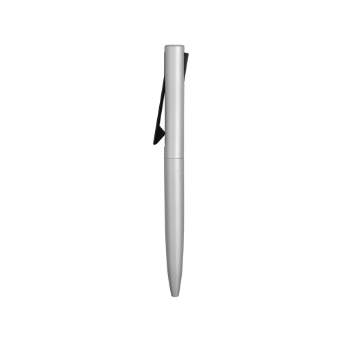 Ручка металлическая шариковая «Bevel», серебристый/черный