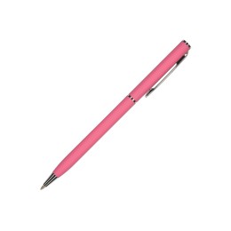 Ручка шариковая автоматическая BrunoVisconti® "PALERMO" цвет корпуса красный коралловый, soft-touch, 0.7 мм