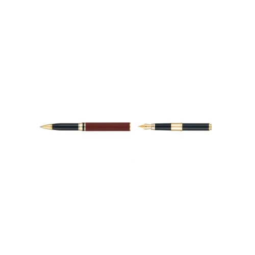 Ручка 2 в 1 шариковая и перьевая Pierre Cardin коллекция «2 в 1 | COMBI PEN». Корпус - латунь. Материал клипа - сталь. Цвет - терракотовый. Упаковка Е