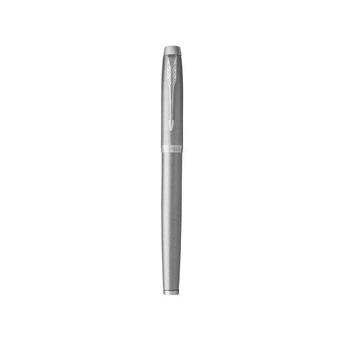 Ручка-роллер Parker IM Stainless Steel CT, стержень: F, цвет чернил: black, в подарочной упаковке