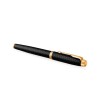 Перьевая ручка Parker IM Premium Black GT, перо: F, цвет чернил: blue, в подарочной упаковке.