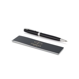 Ручка шариковая «Parker Sonnet Core Black Lacquer CT», черный/серебристый