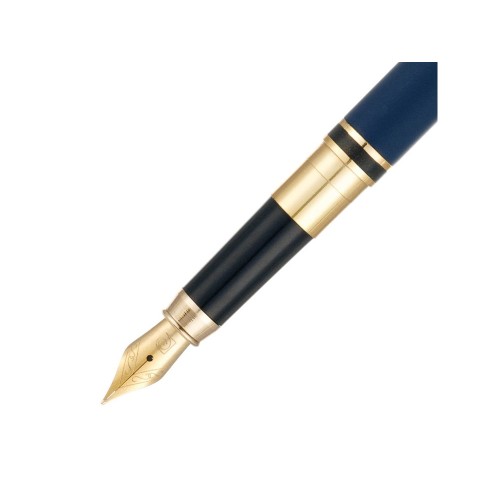 Ручка 2 в 1 шариковая и перьевая Pierre Cardin коллекция «2 в 1 | COMBI PEN». Корпус - латунь. Материал клипа - сталь. Цвет - синий. Упаковка Е