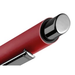 Металлическая шариковая ручка soft touch "Ellipse gum", красный