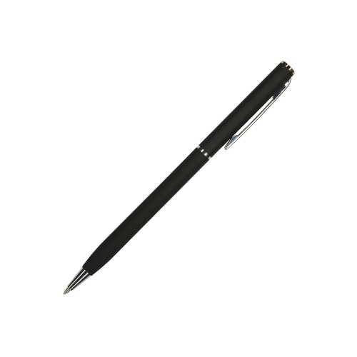 Ручка шариковая автоматическая BrunoVisconti® "PALERMO" цвет корпуса черный, soft-touch, 0.7 мм