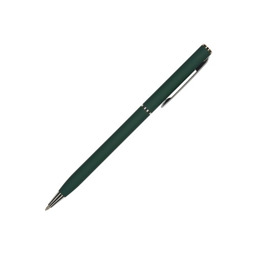 Ручка шариковая автоматическая BrunoVisconti® "PALERMO" цвет корпуса зеленый, soft-touch, 0.7 мм