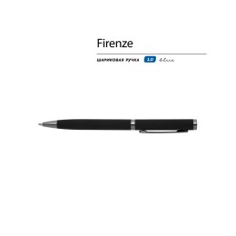 Ручка "Firenze" шариковая автоматическая софт-тач, черная