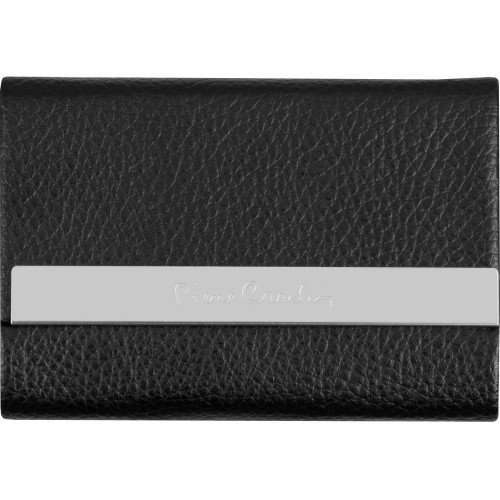 Визитница Pierre Cardin. Корпус - иск.кожа. Размер 9,5 х 6,6 х 1,4 см. Цвет - черный