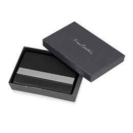 Визитница Pierre Cardin. Корпус - иск.кожа. Размер 9,5 х 6,6 х 1,4 см. Цвет - черный