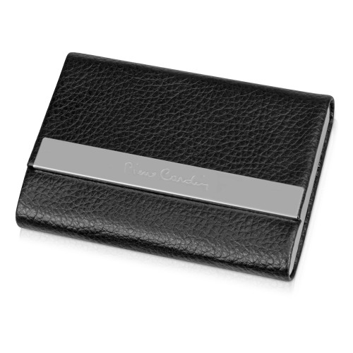 Визитница Pierre Cardin. Корпус - иск.кожа. Размер 9,5 х 6,6 х 1,4 см. Цвет - черный
