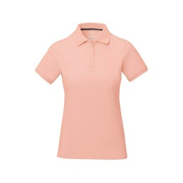 Calgary женская футболка-поло с коротким рукавом, pale blush pink