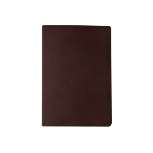 Бизнес тетрадь А5 "Megapolis flex" 60 л. soft touch клетка, коричневый
