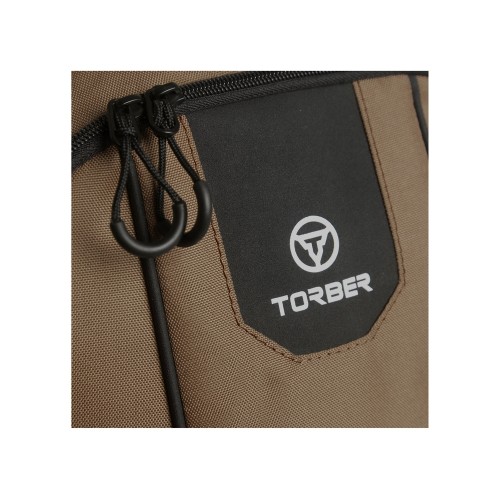 Рюкзак TORBER РАКЕТА с отделением для ноутбука 15,6", коричневый, полиэстер 600D, 46 х 30 x 13