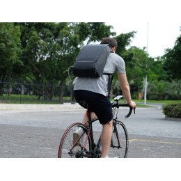 Антикражный рюкзак FlexPackPro для ноутбука 15.6", серый/черный