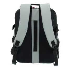 Рюкзак TORBER РИТМ, серый, полиэстер 900D с PU покрытием, 30 х 20 х 41 см, 21,5 л