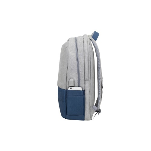 RIVACASE 7567 grey/dark blue рюкзак для ноутбука 17.3" / 6