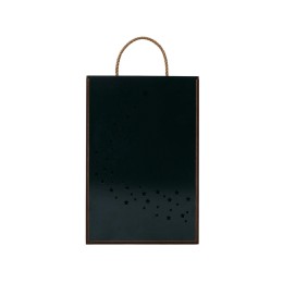 Подарочная коробка из фанеры Constellation 330х220х100 мм, фанера 6 мм, крышка на выдвижных пазах черная ЛХДФ 3 мм, бечевка