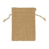 Мешочек подарочный, джут, средний, натуральный