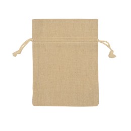 Мешочек подарочный, лен, средний, натуральный