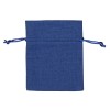 Мешочек подарочный, лен, малый, темно-синий