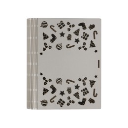 Деревянная коробка с резной крышкой "Книга", L