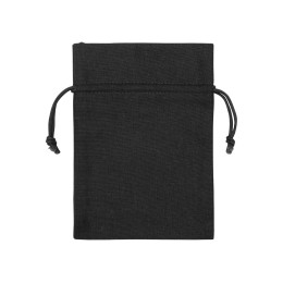 Мешочек подарочный, лен, средний, черный
