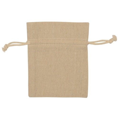 Мешочек подарочный, лен, малый, натуральный