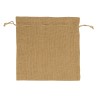 Мешочек подарочный, джут, большой, натуральный