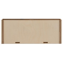 Деревянная коробка для гирлянды с наполнителем-стружкой "Ларь"