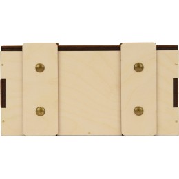 Деревянная подарочная коробка с крышкой "Ларчик" на бечевке