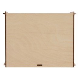 Деревянная коробка для гирлянды с наполнителем-стружкой "Ларь"