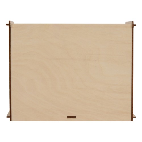 Деревянная коробка для гирлянды с наполнителем-стружкой "Ларь"