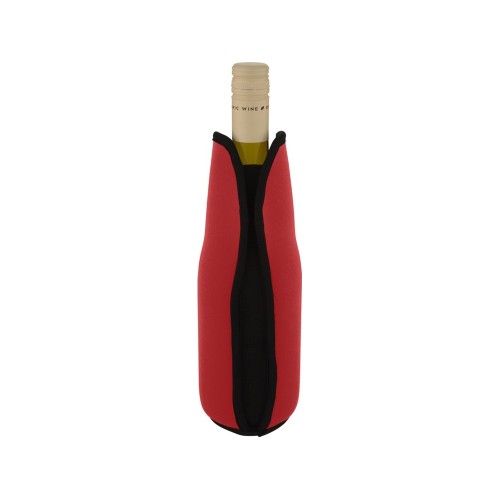 Noun Держатель-руква для бутылки с вином из переработанного неопрена, красный